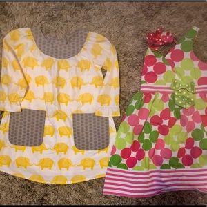 Girls size 6 dress tunic lot Bonnie Jean Boutique